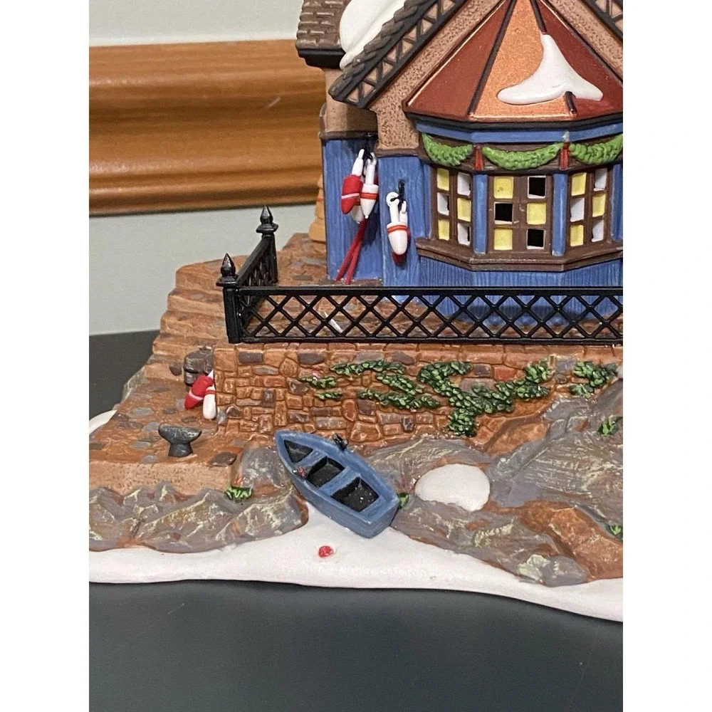 Department 56 Lighthouse Lynton Point Tower Dickens Village Vintage Christmas